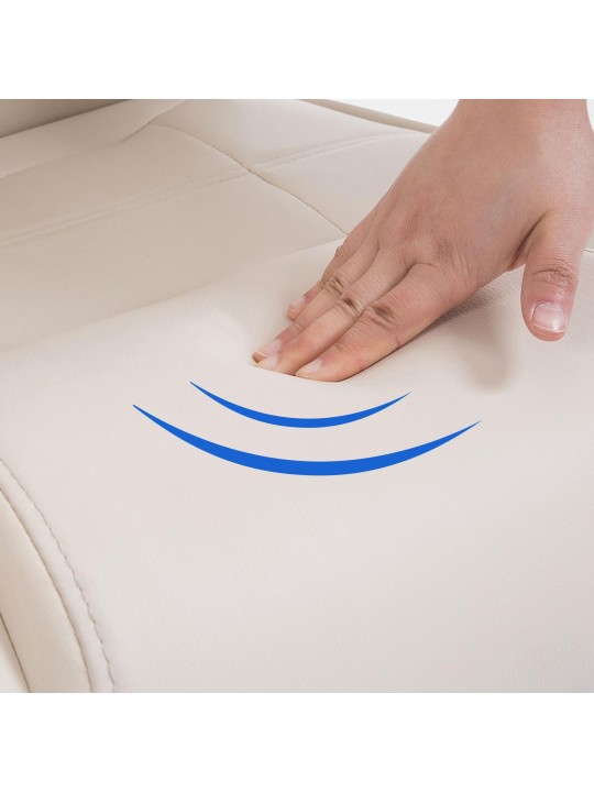 Lot de 2 chaises Attila, crème