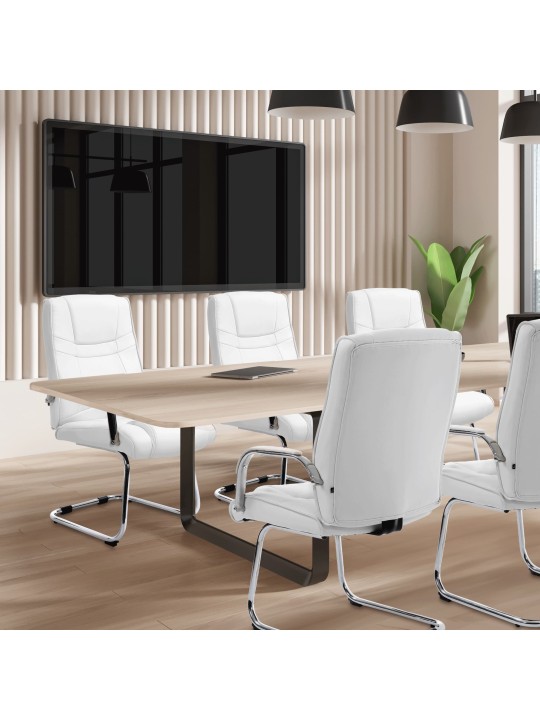 Lot de 2 chaises Attila, blanc