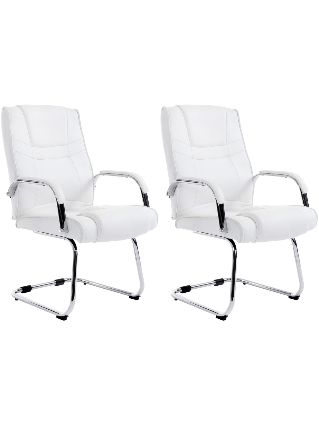 Lot de 2 chaises Attila, blanc