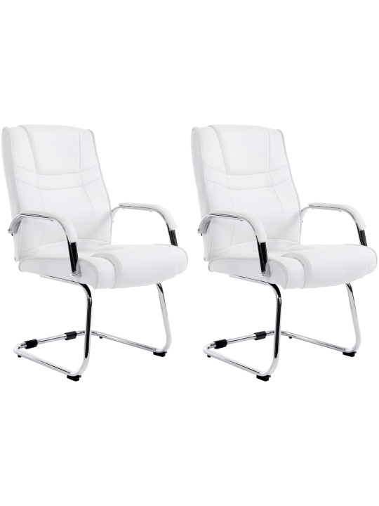 Lot de 2 chaises Attila, blanc