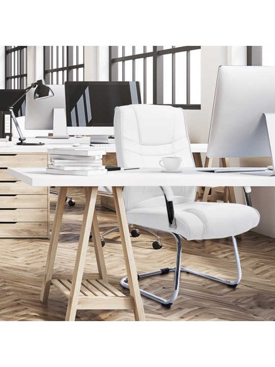 Lot de 2 chaises Attila, blanc