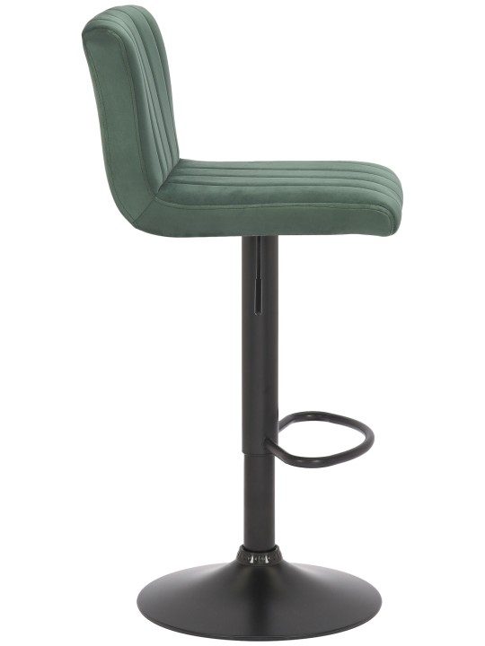 Lot de 2 tabourets de bar Jamie velours, vert