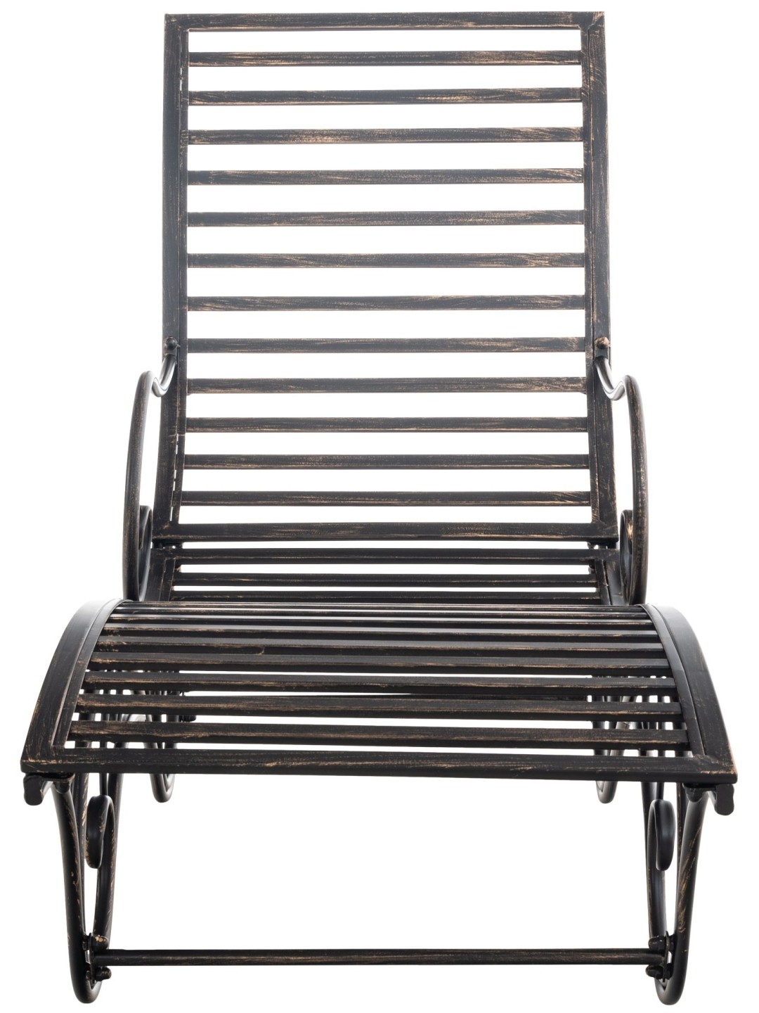 Chaise longue de jardin Amiens, bronze