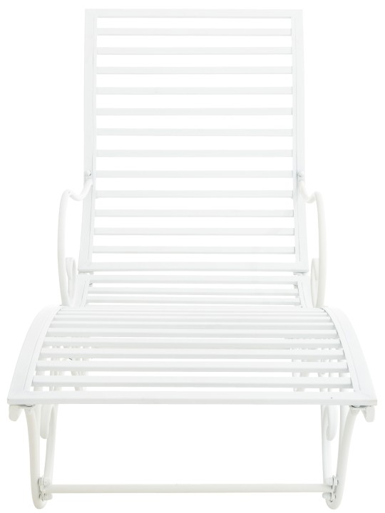 Chaise longue de jardin Amiens, blanc