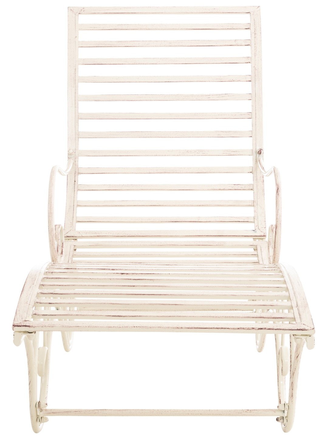 Chaise longue de jardin Amiens, crème antique