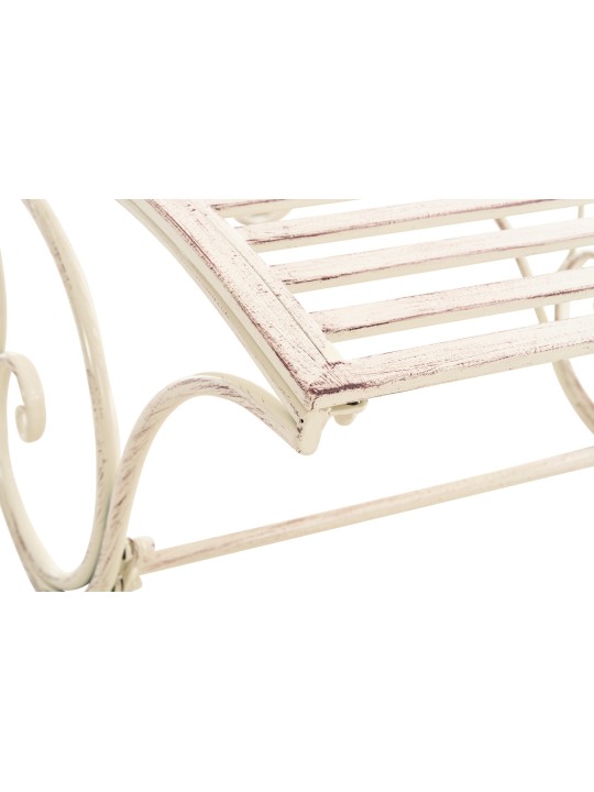 Chaise longue de jardin Amiens, crème antique