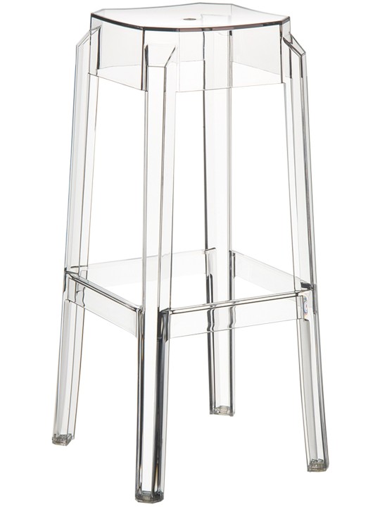 Tabouret de bar Fox, transparent