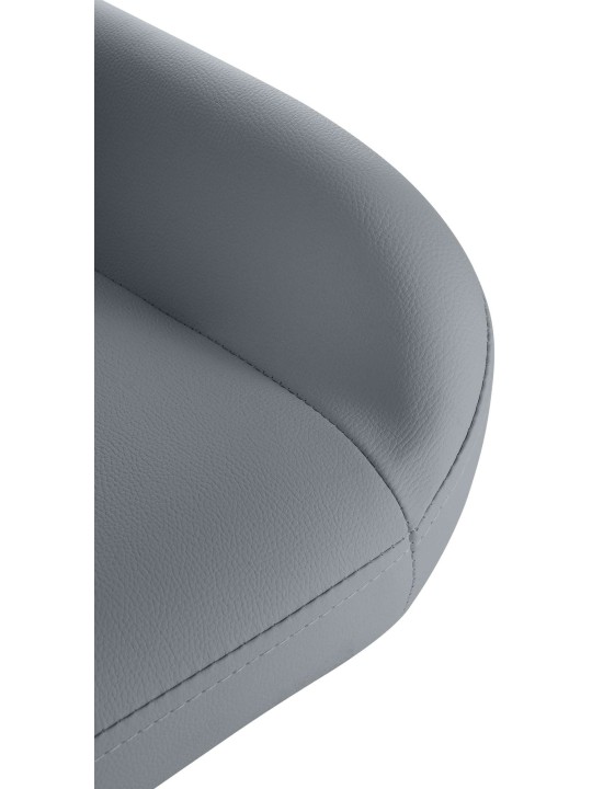 Tabouret de bar Braga Gold simili cuir, gris