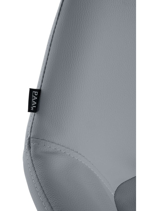 Tabouret de bar Braga Gold simili cuir, gris