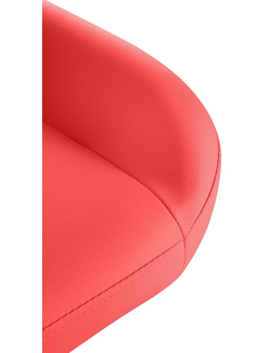 Tabouret de bar Braga Gold simili cuir, rouge