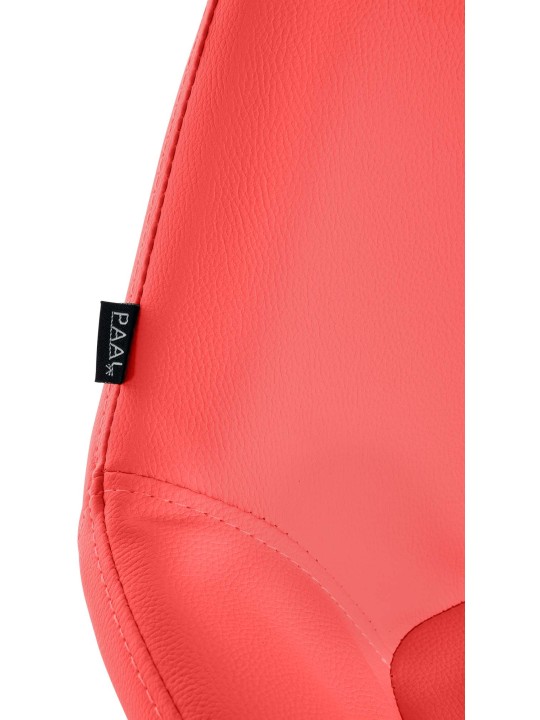 Lot de 2 Tabourets de Bar Braga Doré Simili Cuir, rouge