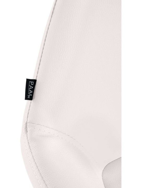 Lot de 2 Tabourets de Bar Braga Doré Simili Cuir, blanc Lot de 2 Tabourets de Bar Braga Doré Simili Cuir, blanc