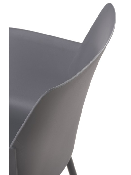 Chaise Alpena, gris foncé