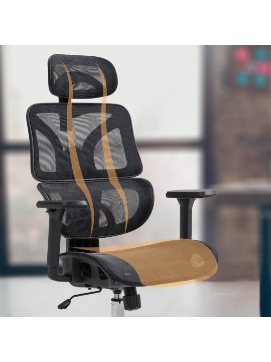 Chaise de bureau Deshler, noir