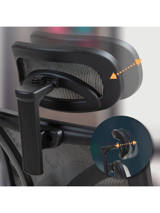 Chaise de bureau Deshler, gris