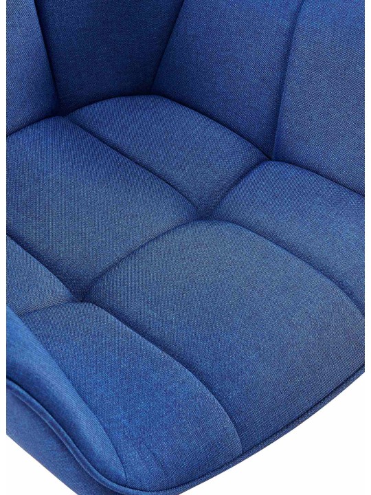 Chaise de salle à manger tissu Roseville, bleu