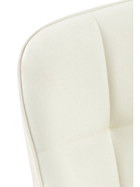 Chaise de salle à manger tissu Roseville, crème
