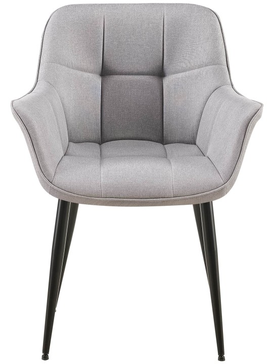 Chaise de salle à manger tissu Roseville, gris