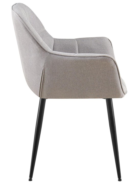 Chaise de salle à manger tissu Roseville, gris