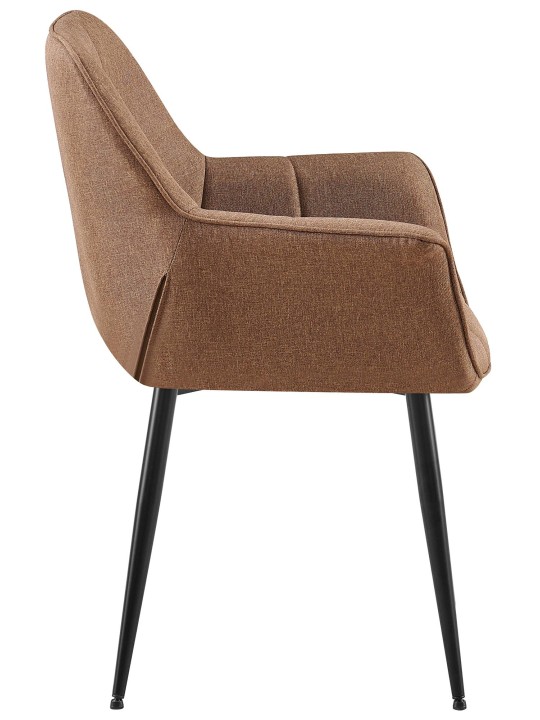 Chaise de salle à manger tissu Roseville, taupe