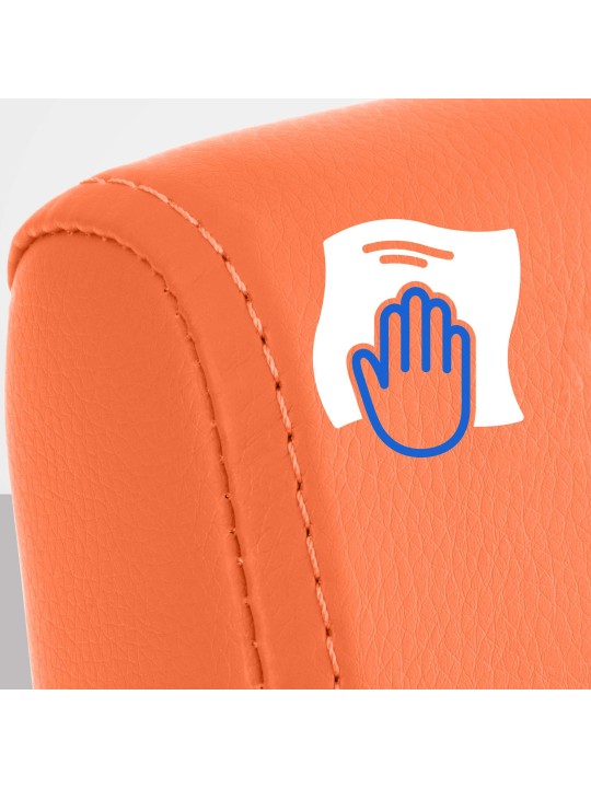 Chaise de salle à manger Colmar, orange