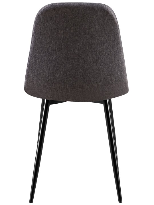 Chaise Giverny tissu, gris foncé