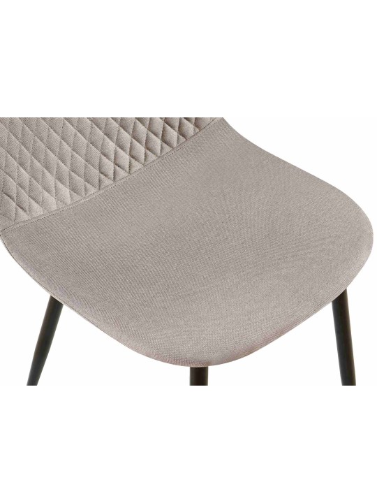 Chaise Giverny tissu, gris