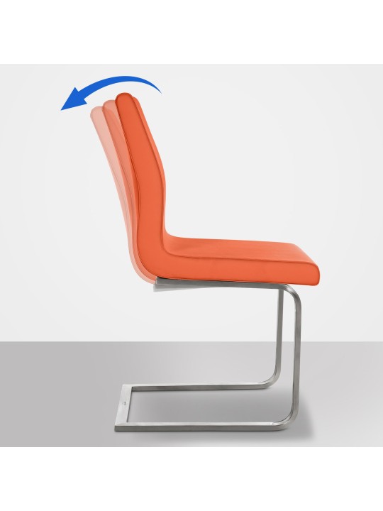 Chaise de salle à manger Belfort, orange