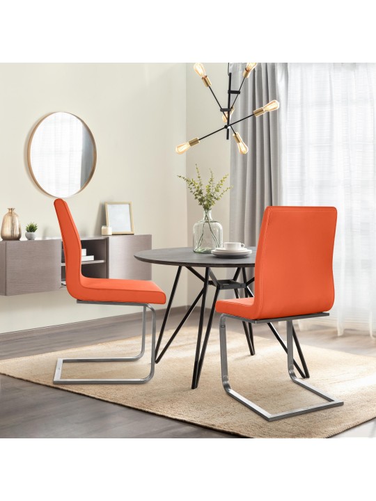 Chaise de salle à manger Belfort, orange