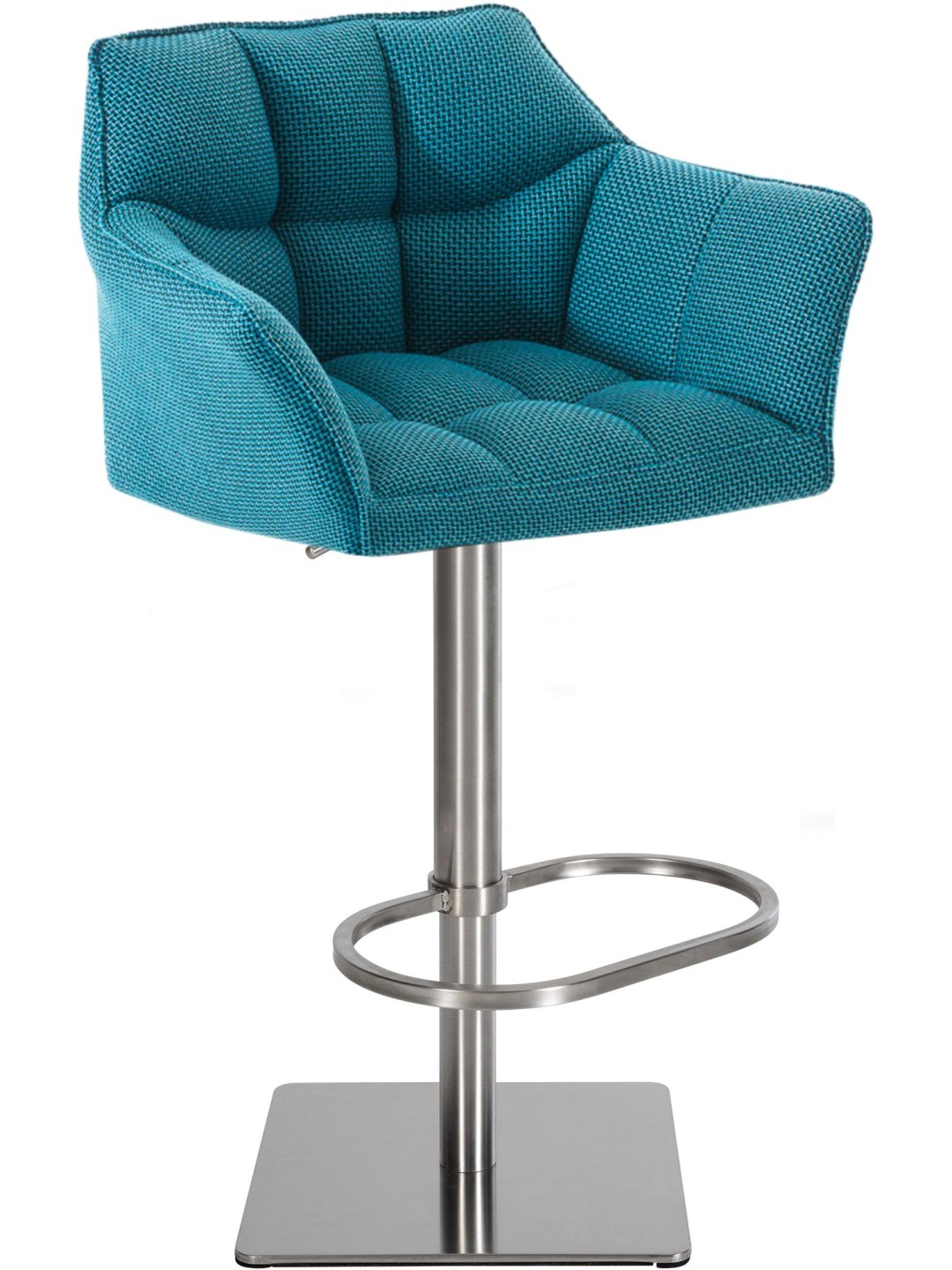 Tabouret de bar Damaso E tissu, turquoise