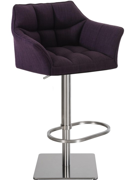 Tabouret de bar Damaso E tissu, lilas Tabouret de bar Damaso E tissu, lilas
