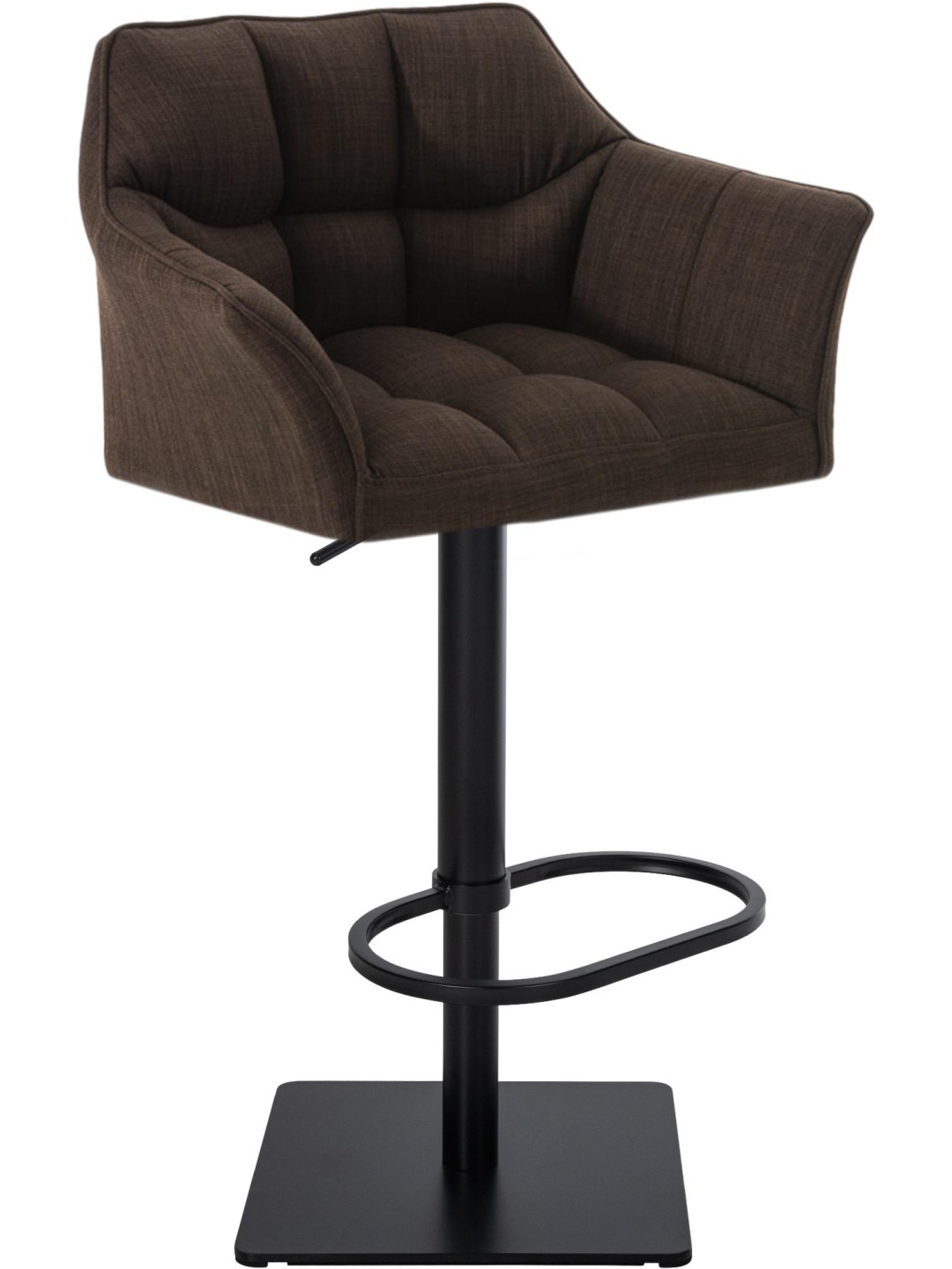 Tabouret de bar Damaso B tissu, brun