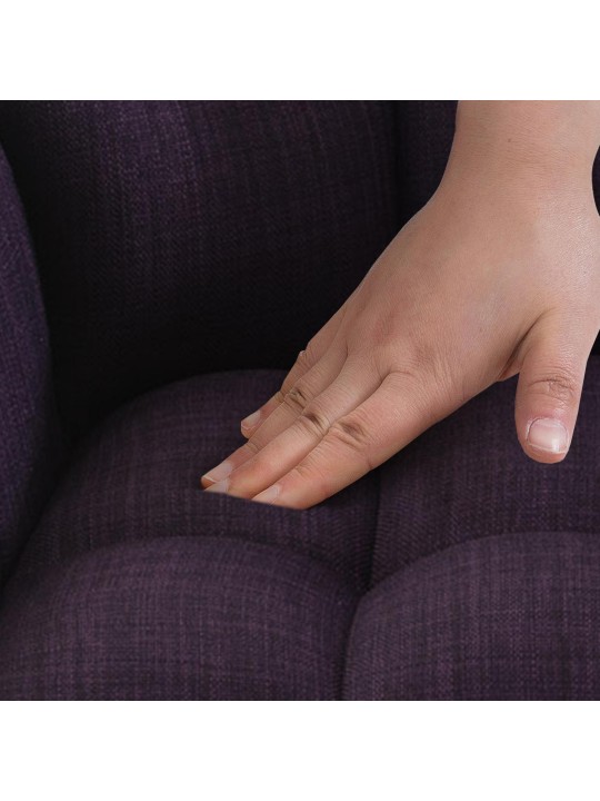 Tabouret de bar Damaso B tissu, lilas