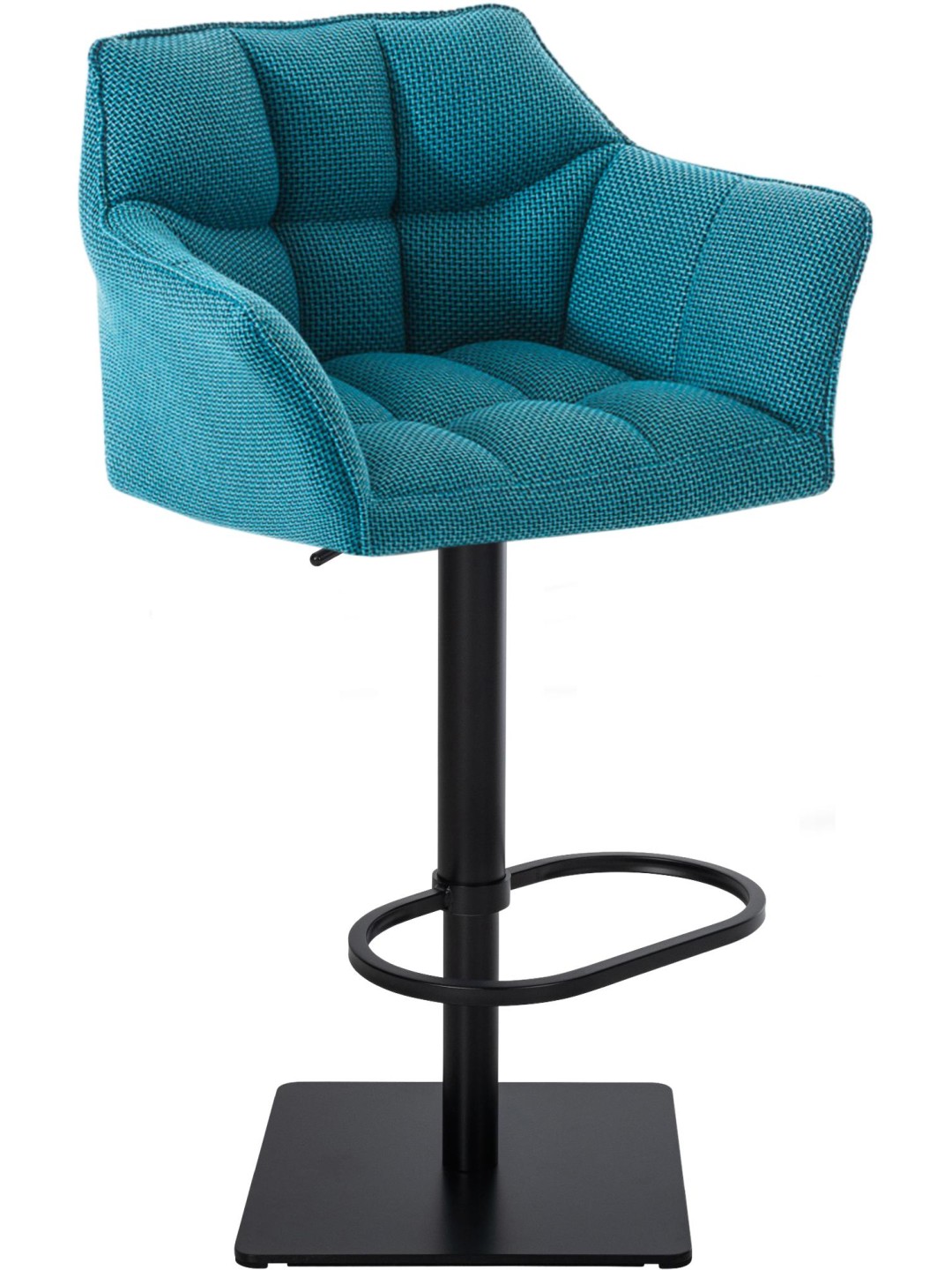 Tabouret de bar Damaso B tissu, turquoise
