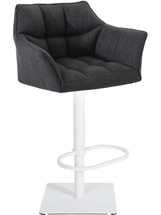 Tabouret de bar Damaso W tissu, gris foncé Tabouret de bar Damaso W tissu, gris foncé