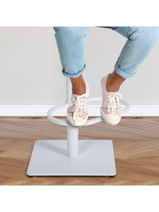 Tabouret de bar Damaso W tissu, gris titane