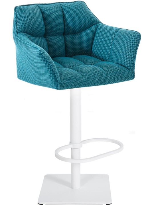Tabouret de bar Damaso W tissu, turquoise Tabouret de bar Damaso W tissu, turquoise