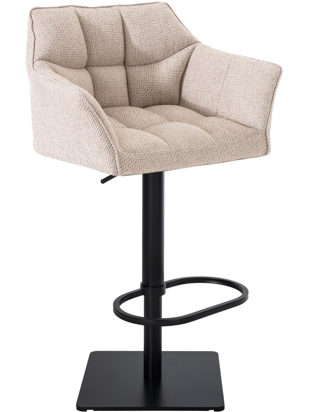 Tabouret de bar Damaso B tissu, ivoire