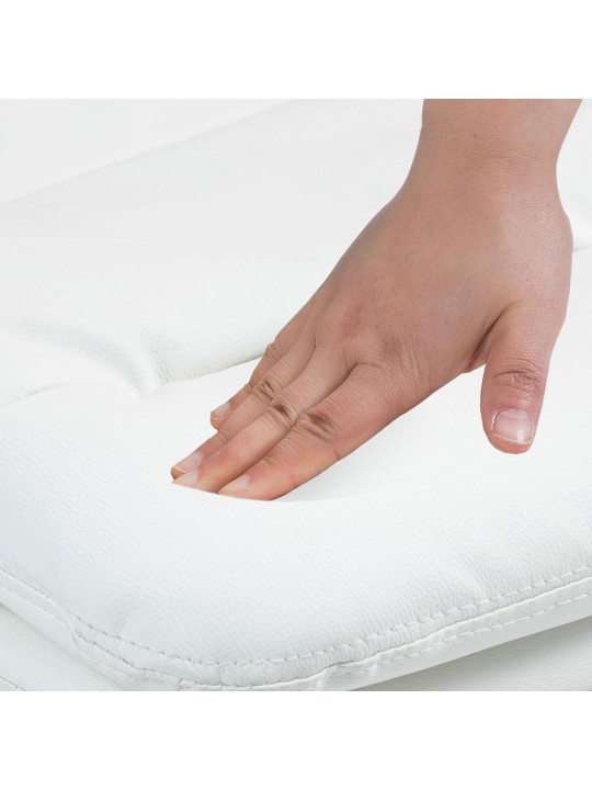 Tabouret de bar Damar simili cuir chromé, blanc Tabouret de bar Damar simili cuir chromé, blanc