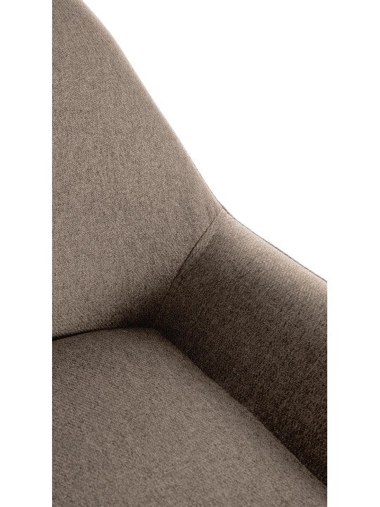 Tabouret de bar Braga Gold tissu, taupe Tabouret de bar Braga Gold tissu, taupe