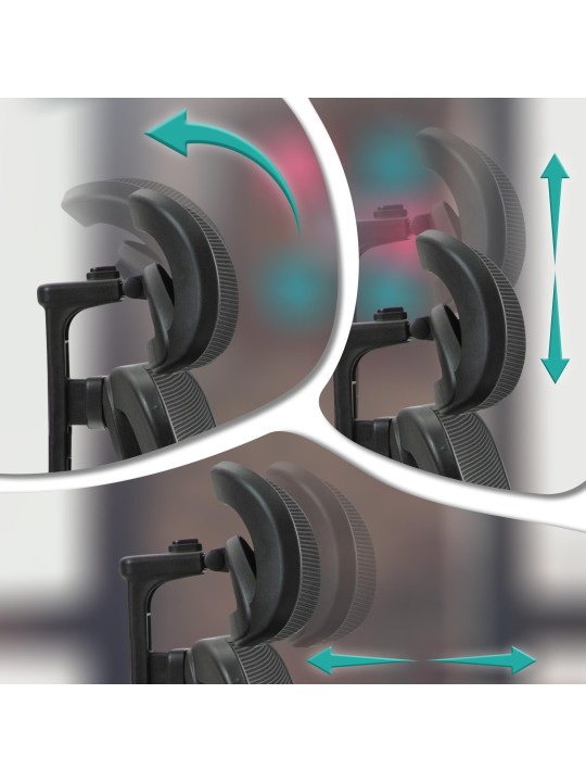 Chaise de bureau Bryden, noir