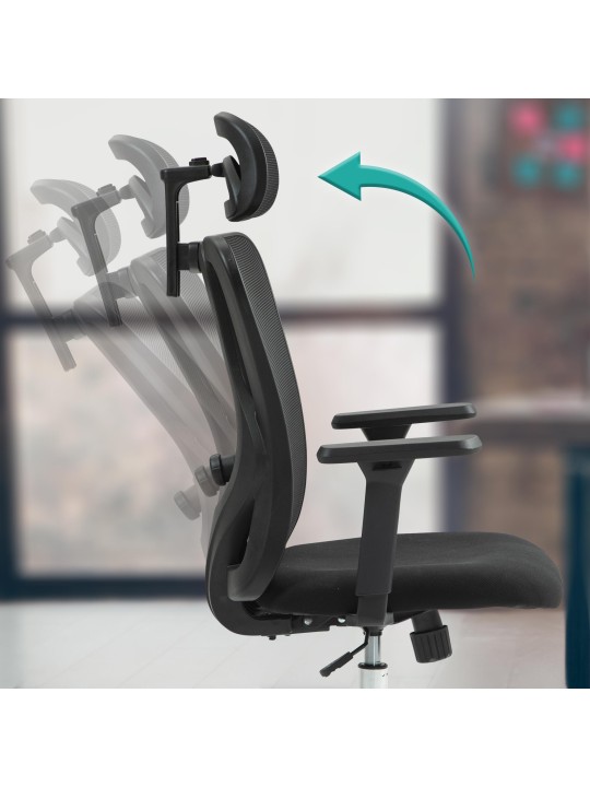 Chaise de bureau Bryden, noir