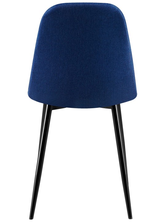 Lot de 4 chaises Giverny tissu, bleu Lot de 4 chaises Giverny tissu, bleu