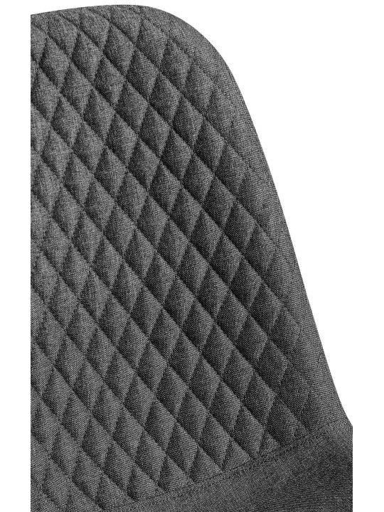 Lot de 4 chaises Giverny tissu, gris foncé Lot de 4 chaises Giverny tissu, gris foncé