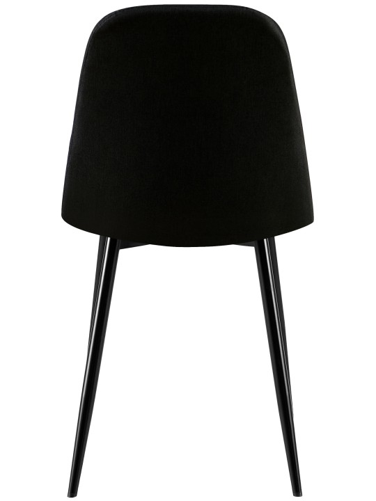 Lot de 4 chaises Giverny tissu, noir Lot de 4 chaises Giverny tissu, noir