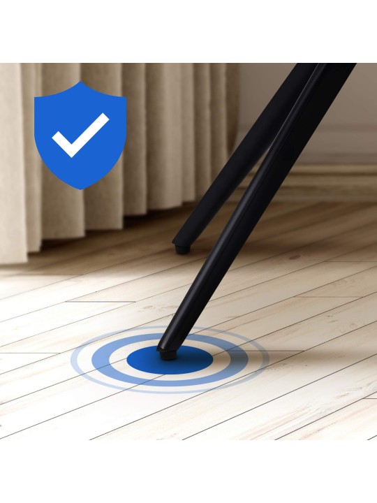 Chaise de salle à manger en velours Merna, crème Chaise de salle à manger en velours Merna, crème