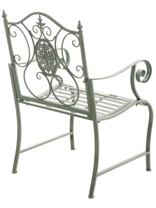 Lot de 2 chaises de jardin Punjab, vert antique Lot de 2 chaises de jardin Punjab, vert antique
