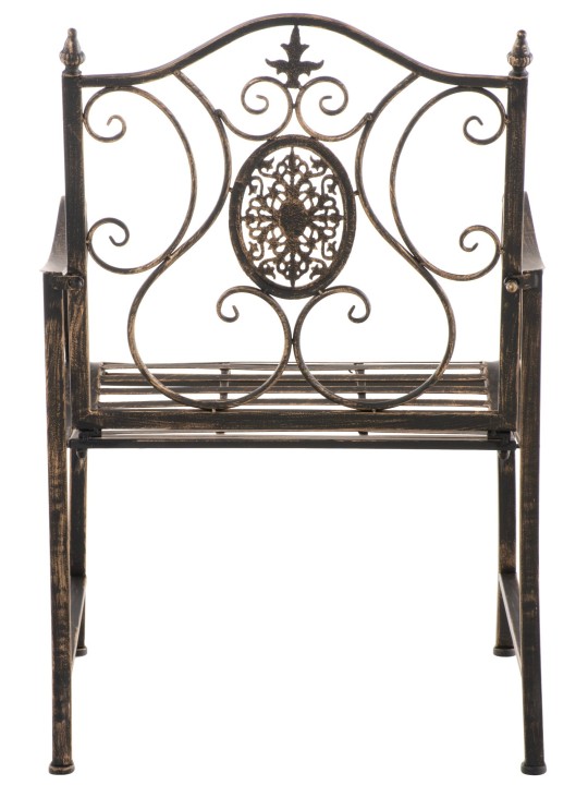 Lot de 2 chaises de jardin Punjab, bronze
