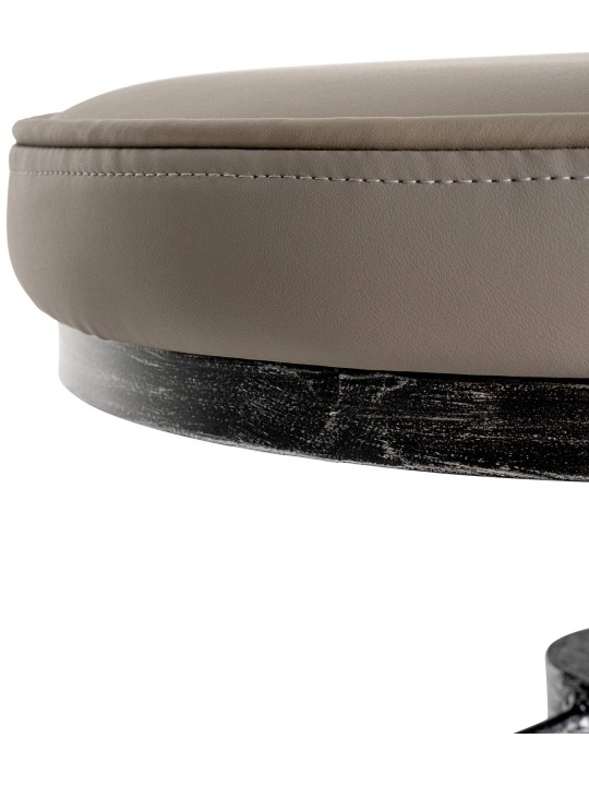 Tabouret Destin, argent antique