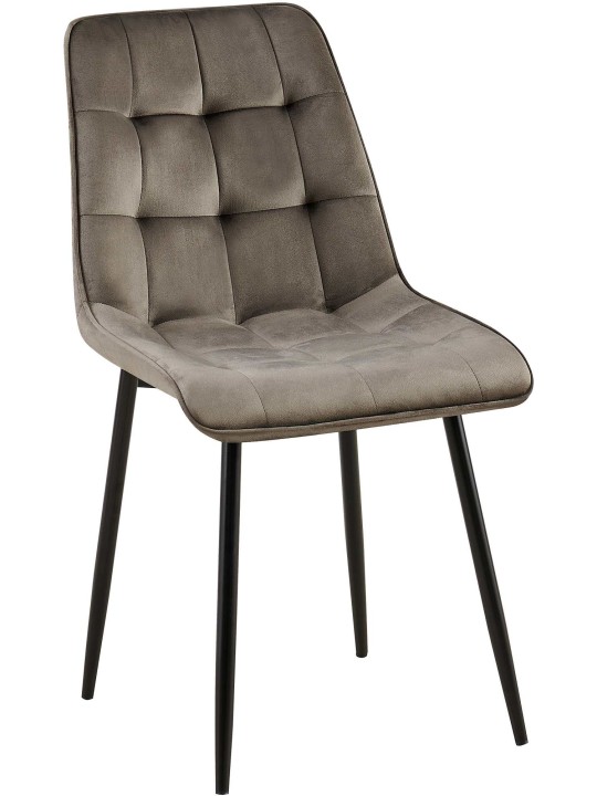 Chaise de salle à manger en velours Gifford, anthracite Chaise de salle à manger en velours Gifford, anthracite